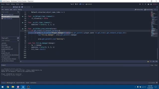 Godot Networked Multiplayer Shooter Tutorial #6 - Damaging Players смотреть онлайн