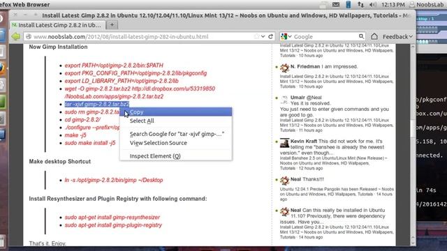 Install Latest Gimp 2.8.2 in Ubuntu 12.10/12.04/11.10/Linux Mint 13/12 смотреть онлайн