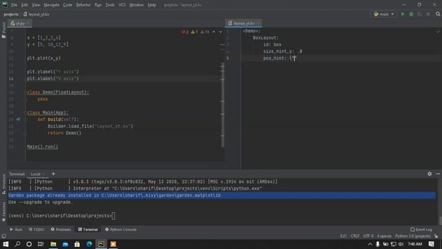 Add graph using Matplotlib in your Kivy app || Kivy-garden tutorial part #3 || смотреть онлайн