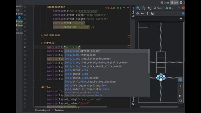 Apply radio button in android studio. смотреть онлайн
