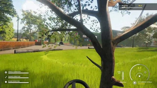 Lawn Mowing Simulator | PS4 | Gameplay | Tutorial | 