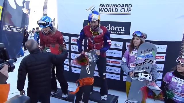 Ева Самкова выиграла золото в сноуборде Eva Samkova Wins GOLD Snowboard Ladies' Cross 2014 Sochi W смотреть онлайн