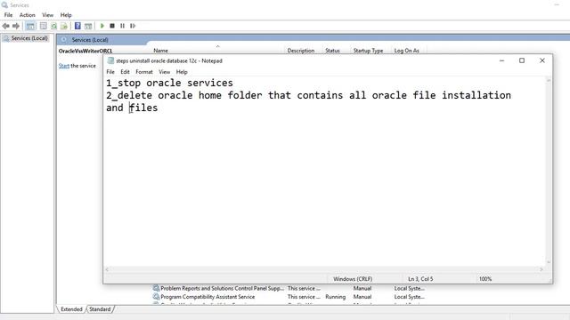 Uninstall Oracle DataBase 12c from Windows 10 64 bits pro смотреть онлайн