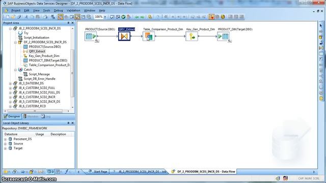ETL in SAP Data Services 04 - SCD Type 1 (Incremental Load) using Table Comparison Transform смотреть онлайн