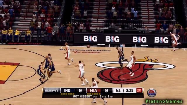 NBA LIVE 14 Indiana Pacers vs Miami Heat - 1st Qrt - HD