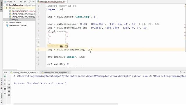 OpenCV Python Tutorial For Beginners 5 - Draw geometric shapes on images using Python OpenCV смотреть онлайн