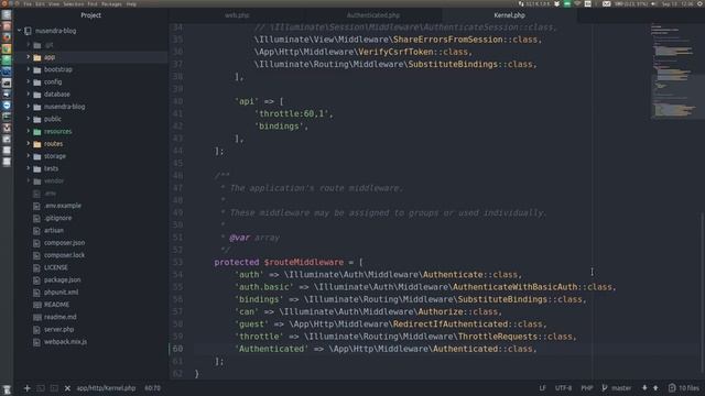 Middleware in Laravel 5.5 смотреть онлайн