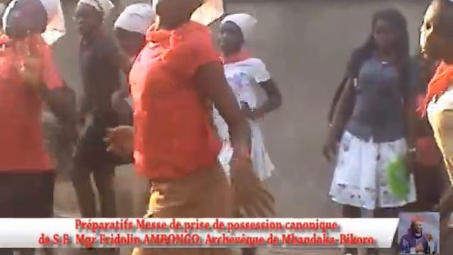 Préparatifs De La Messe De L'installation De S.E. Mgr Fridolin AMBONGO, Archevêque De Mbandaka