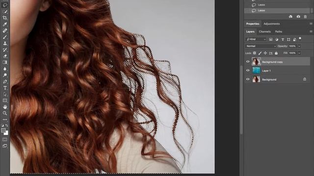 Adobe Photoshop CC2018 Calado de cabello смотреть онлайн