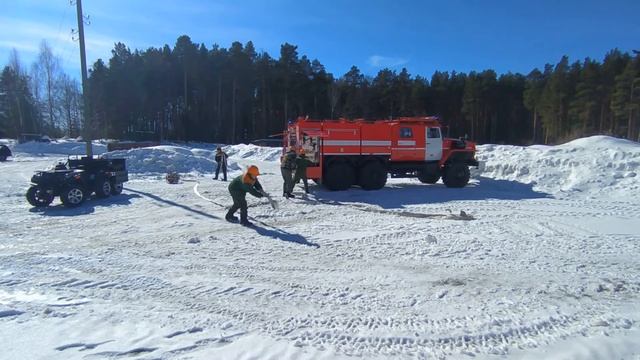 Боевое развертывание сил и средств пожаротушения Советской пожарно-химической станции III типа смотреть онлайн