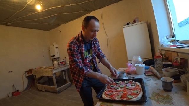 Готовим в Русской Печи без Жены! Пицца смотреть онлайн