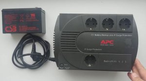 APC Back UPS ES 525  замена батареи, обзор, ремонт  ИБП (BE525-RS)