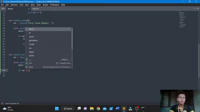 How to use Python JSON Simple Crud (Add, View, Delete, Update, & Exit) "Student Version" смотреть онлайн