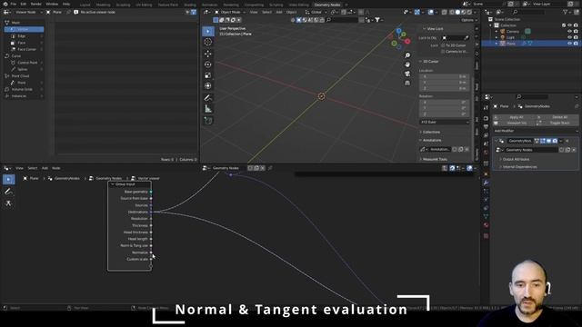 Vector Viewer group node in Geometry nodes - Blender tutorial ENG смотреть онлайн