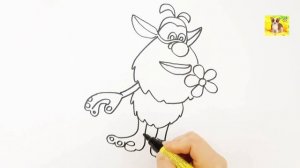 Буба.Мультик  раскраска Буба.Рисунок раскраска Буба.