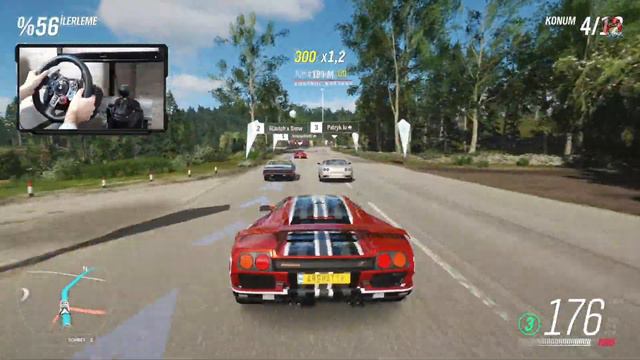 1997 Lamborghini Diablo SV Sürüş Simülatörü // Forza Horizon 4 - Logitech g29 Gameplay FHD смотреть онлайн