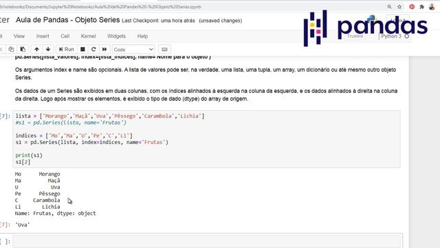 A biblioteca Pandas e o objeto Series - Ciência de Dados com Python смотреть онлайн