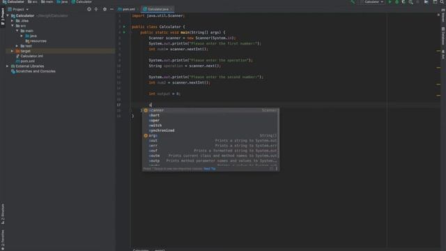 Java example - Simple Calculator смотреть онлайн