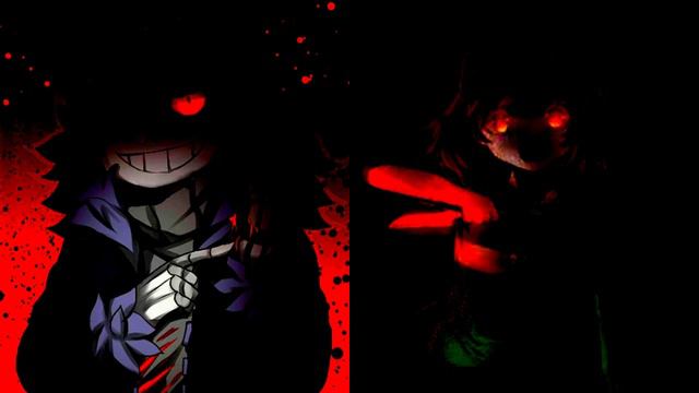 Horror Sans vs Chara | Stronger than you Duet смотреть онлайн