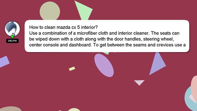 How To Clean Mazda Cx 5 Interior?