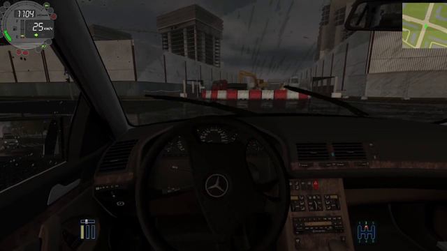 Mercedes Benz S-Class 600 Sel W140 Test Drive + Дождливая погода | City Car Driving смотреть онлайн