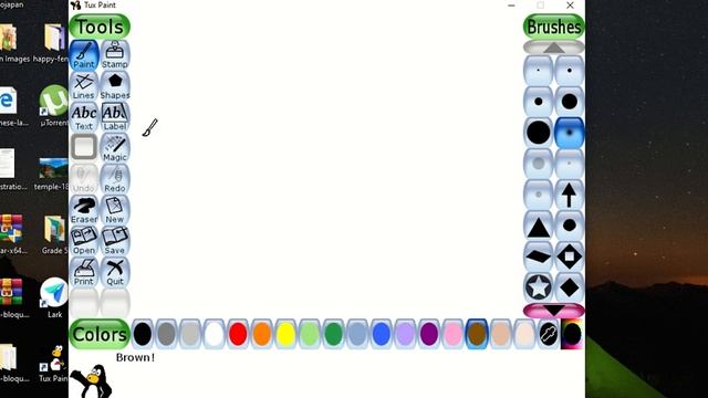 Haze brush Tool in Tux Paint смотреть онлайн