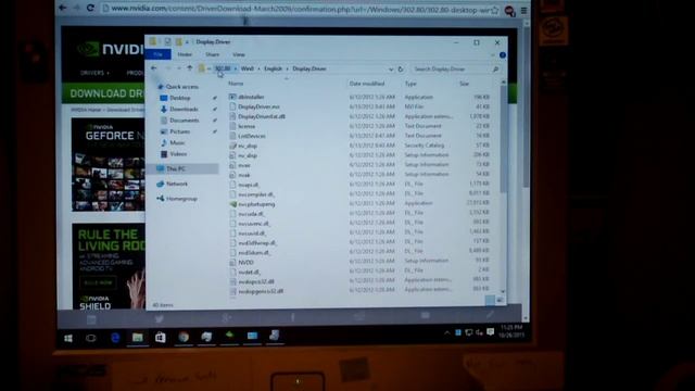 Installing nVidia GeForce 6100/6150LE, SE drivers in Windows 10 смотреть онлайн
