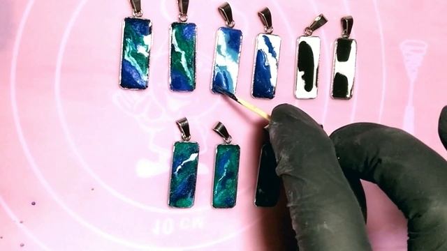 Кулоны из эпоксидной смолы на кабашонах из нержавеющей стали смотреть онлайн