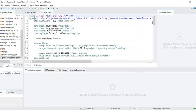 Mule Anypoint Studio Database Postgre SQL Connection смотреть онлайн