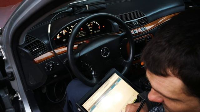 Mercedes Benz W220.Ошибка SRS стереть