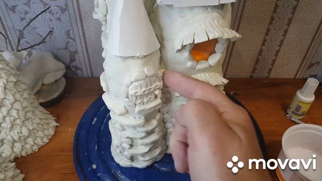Сказочный домик из бумажной глины.#своимируками #творчество #солянка #бумажнаяглина. смотреть онлайн