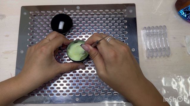 Замес Летний гель своими руками❤️ гель с хлопьями, блестками😍