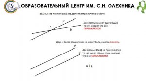 Видеоурок. Геометрия 7 класс. Тема: "Понятия: точка, прямая, отрезок, луч, угол"