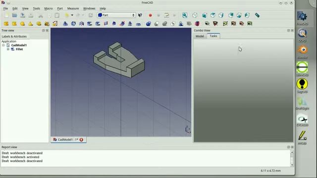 FreeCad on Linux Mint ! смотреть онлайн