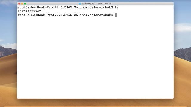 Where to find ChromeDriver within WebDriverManager with Terminal on MacOS смотреть онлайн