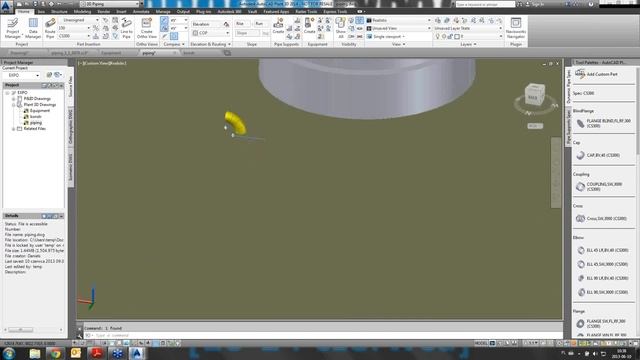 AutoCAD Plant 3D 2014 integracja z AutoCAD P&ID 2014 смотреть онлайн