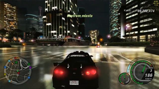 Need For Speed Underground 2 najładniejszy dźwięk silnika Skyline R34 (RB26).1080p 60 fps. смотреть онлайн