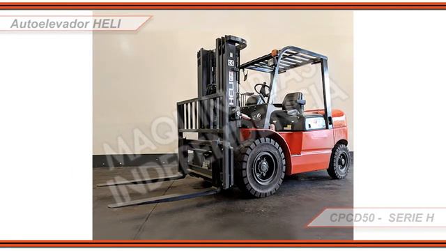 AUTOELEVADOR HELI 5000 KG DIESEL CPCD50 MITSUBISHI DESPLAZADOR