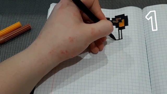 ?Рисунки по клеточкам! ?Мишка! смотреть онлайн