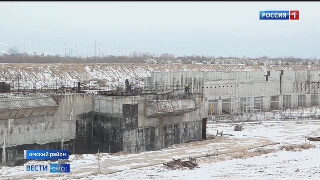 Строительные работы на Красногорском гидроузле завершены более чем на 50%