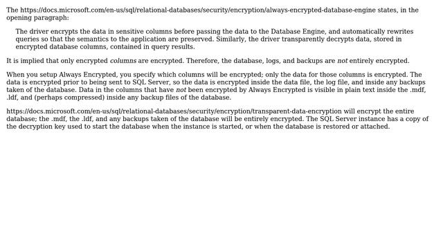 Encryption of Data, Log and Backup files using Always Encrypted in SQL Server 2016 (2 Solutions!!) смотреть онлайн