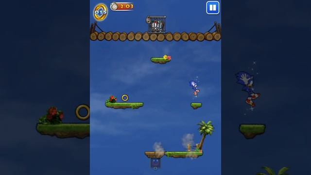 Sonic Jump iOS HD: Green Hill Zone, Mountain Zone смотреть онлайн