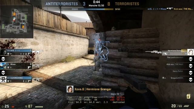 Hermione Cs:Go Super double kill смотреть онлайн
