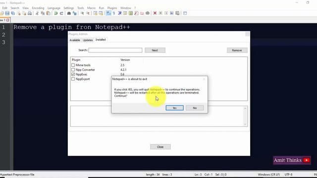 How to remove/uninstall plugin from Notepad++ смотреть онлайн