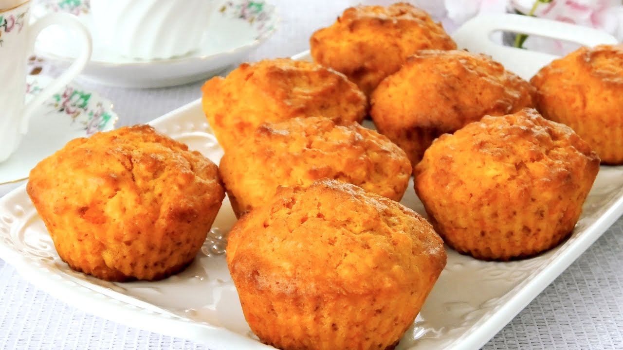 Постные яблочно- морковные кексы Невероятно нежные и пышные смотреть онлайн