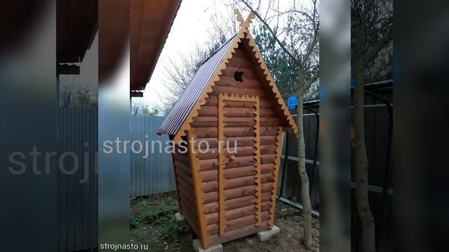 Купить дачный деревянный туалет - strojnasto.ru - туалет из блок-хауса смотреть онлайн