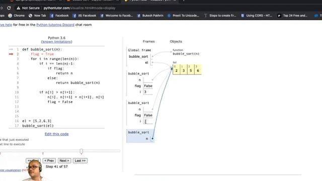 Bubble Sort in python смотреть онлайн