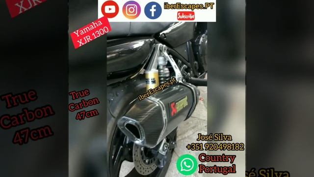 Yamaha XJR 1300 exhaust muffler like Akrapovic SC Project смотреть онлайн