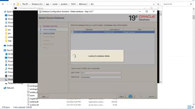 Eliminar Base de datos Oracle 19c en Windows смотреть онлайн