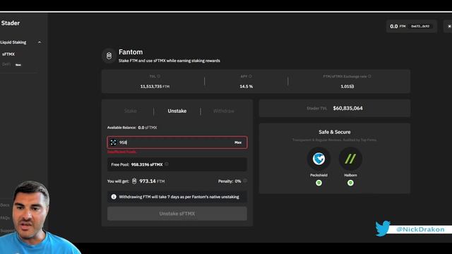 Liquid Staking on Fantom FTM w Stader Labs $FTM $sFTMX смотреть онлайн
